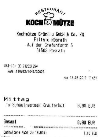 vmdg Hffner Kochmtze Restaurant
